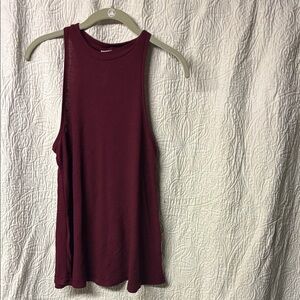 Free People Rich Burgundy Tank Top
